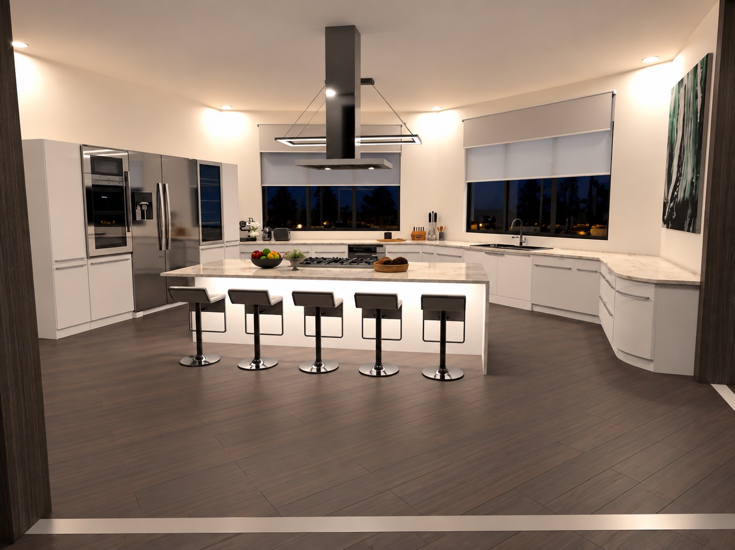 Riverview Estate kitchen rendering