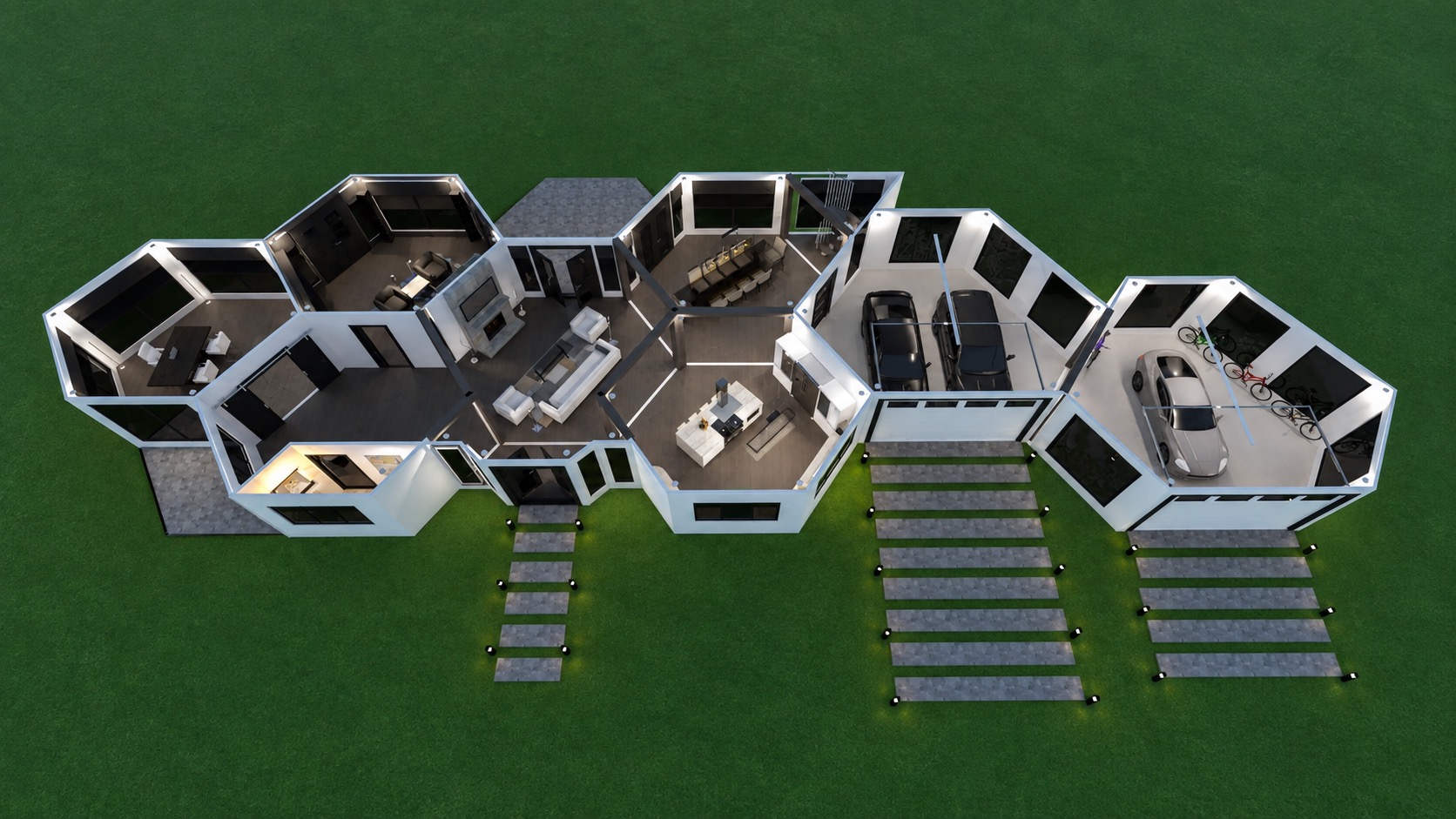 Riverview Estate Main Level Floor Plan Day