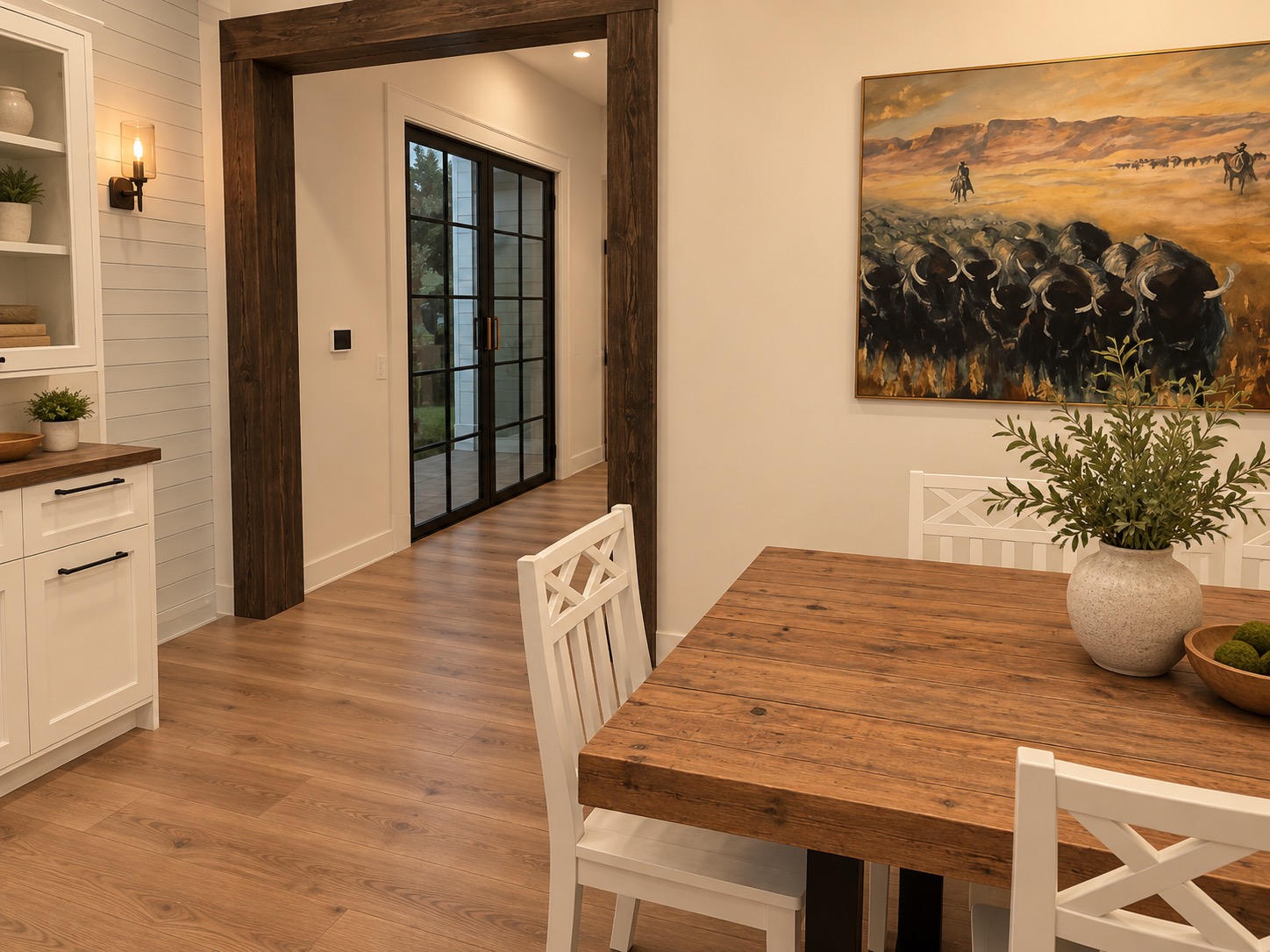 Suburban Farmhouse Dining Room 2