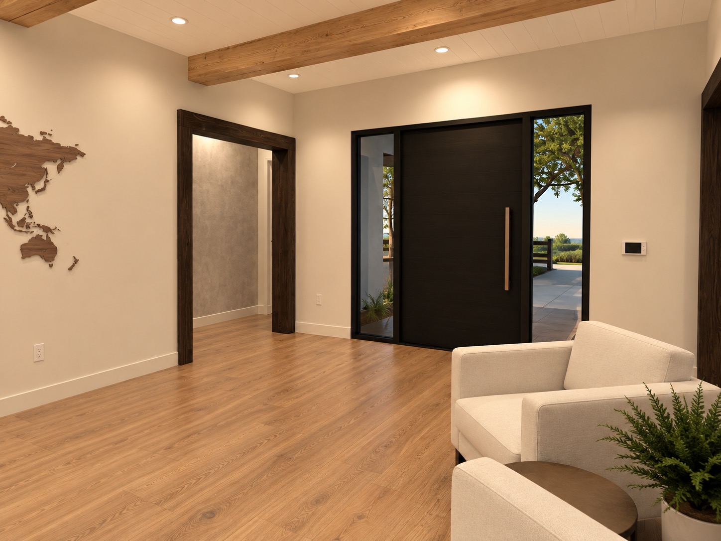 Suburban Farmhouse Entry 1