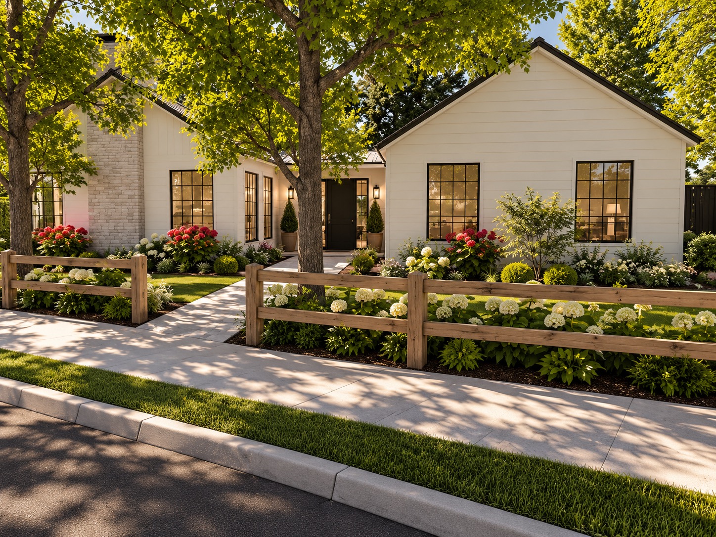 Suburban Farmhouse Front Yard 2