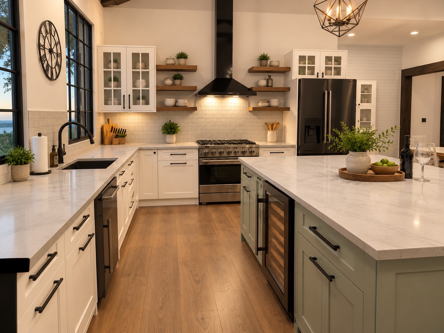 Suburban Farmhouse Kitchen 3