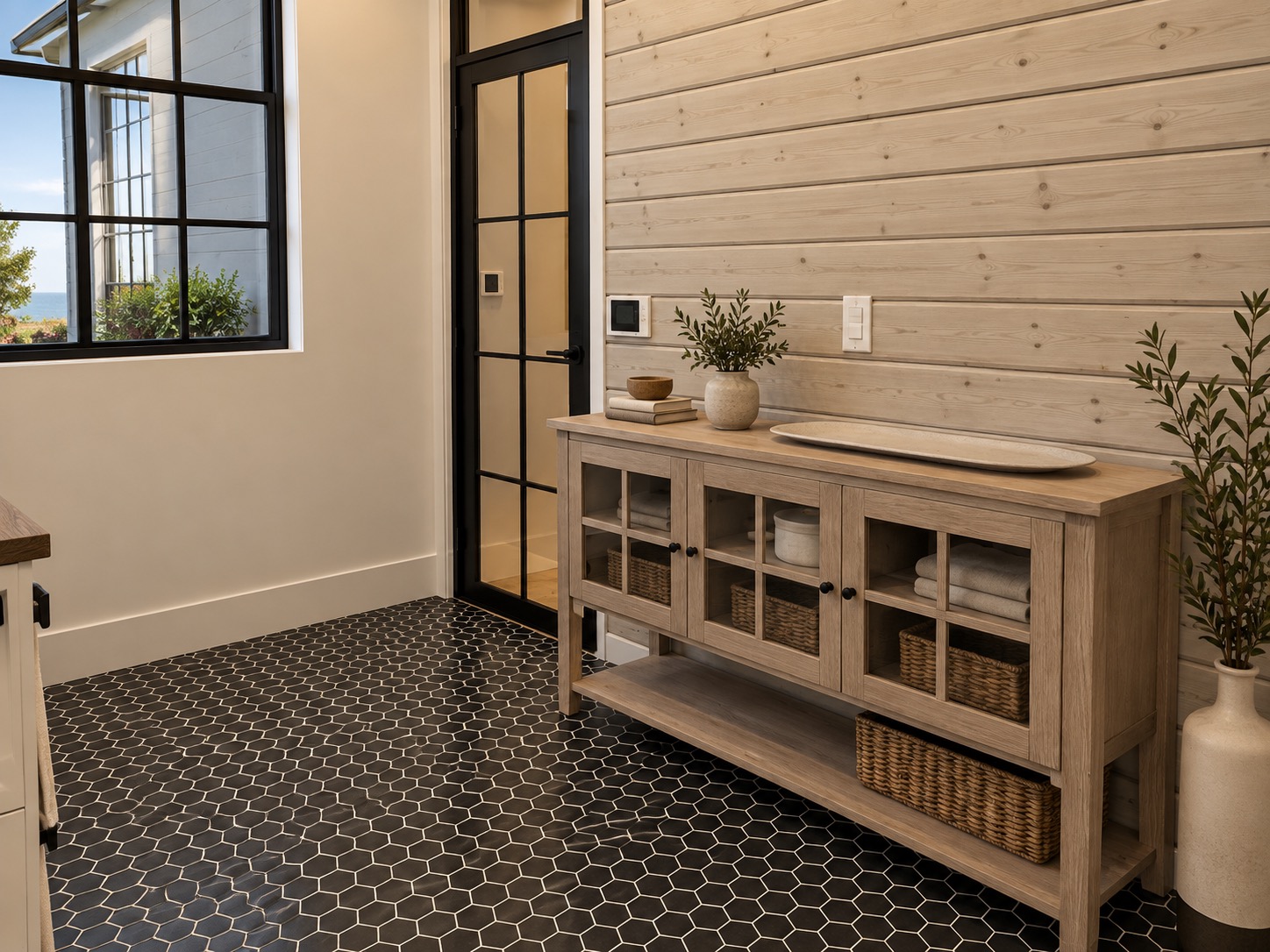 Suburban Farmhouse Laundry Room 2