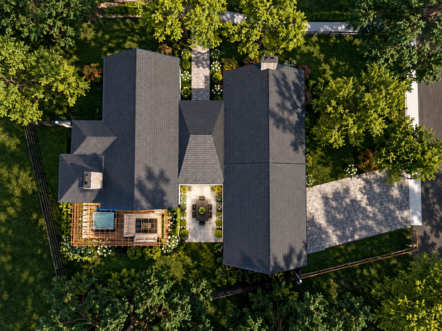 Suburban Farmhouse Roofline