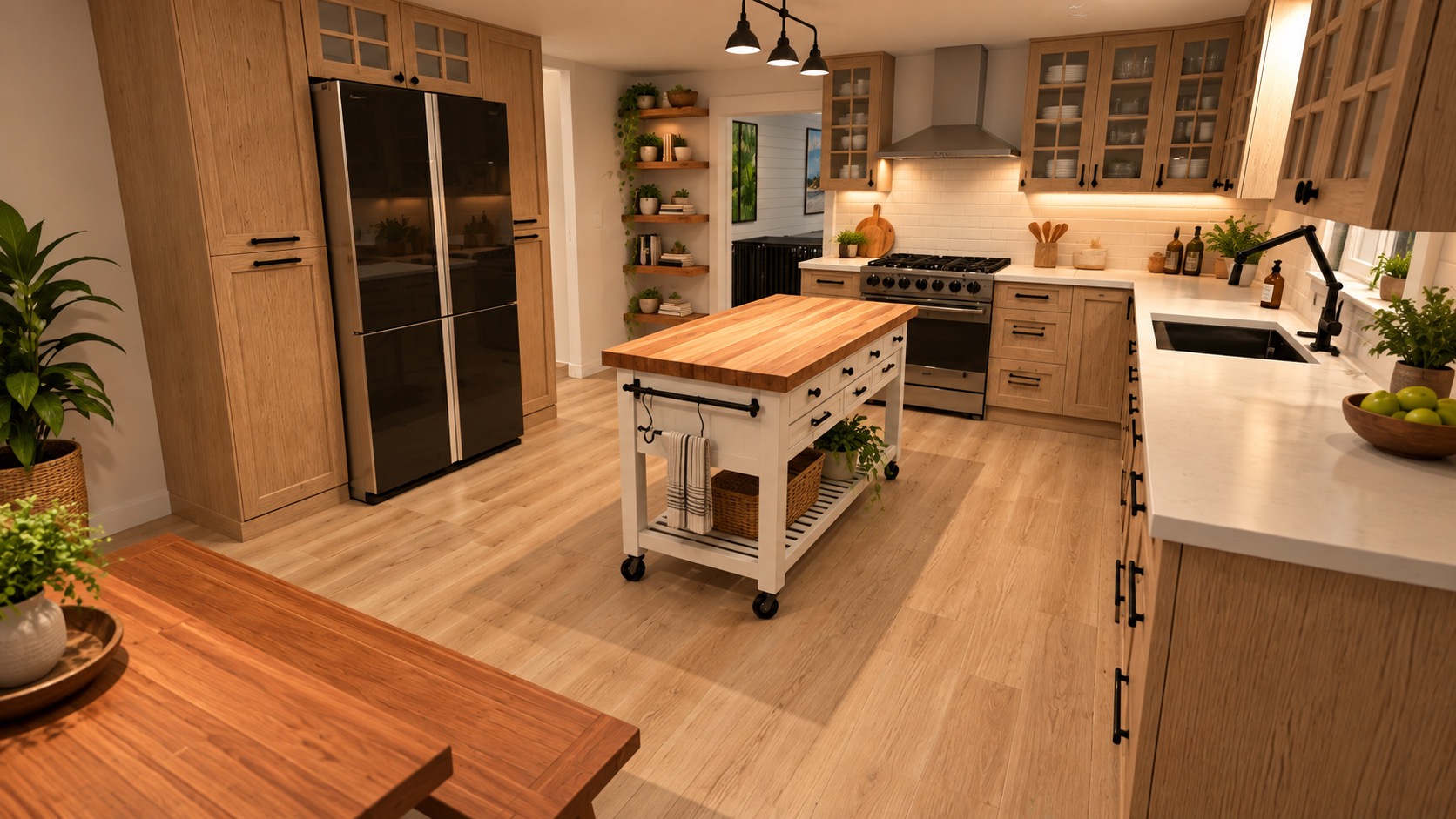 Eugene Residence kitchen rendering