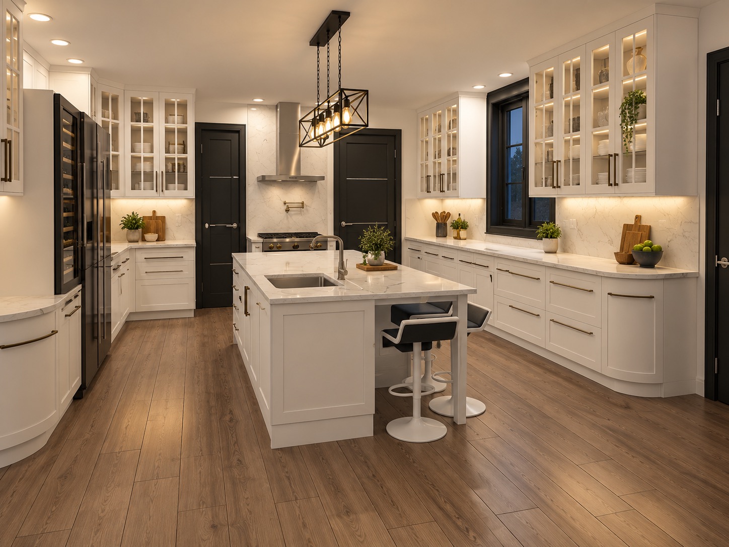 Los Angeles Cottage 2019 Kitchen Rendition 1