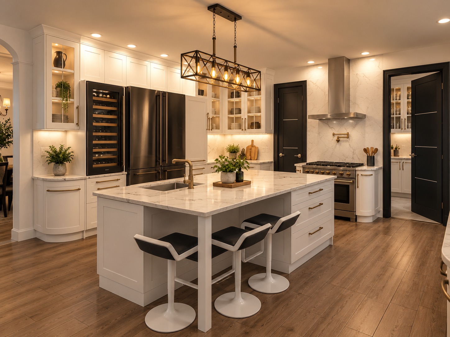 Los Angeles Cottage 2019 Kitchen Rendition 2