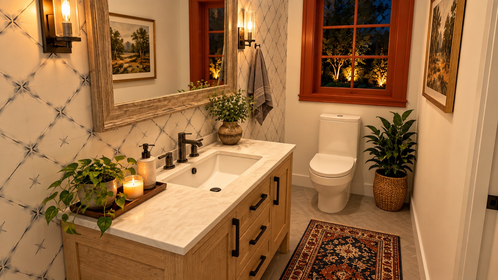 Heritage House Powder Room 1