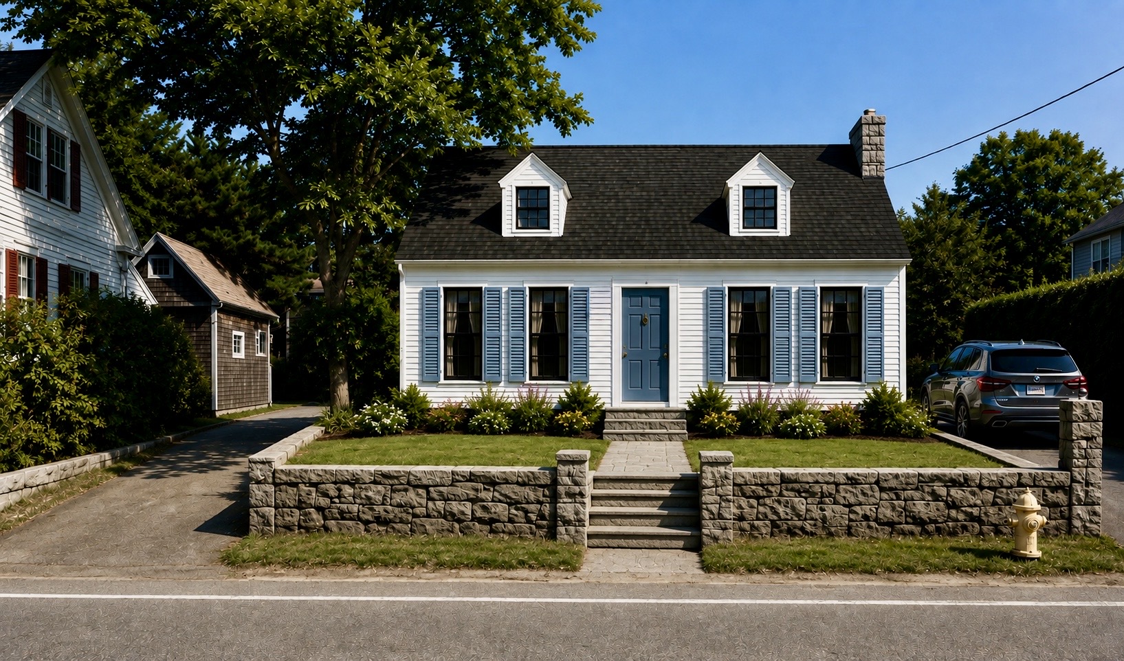 Granite Cottage exterior front rendering