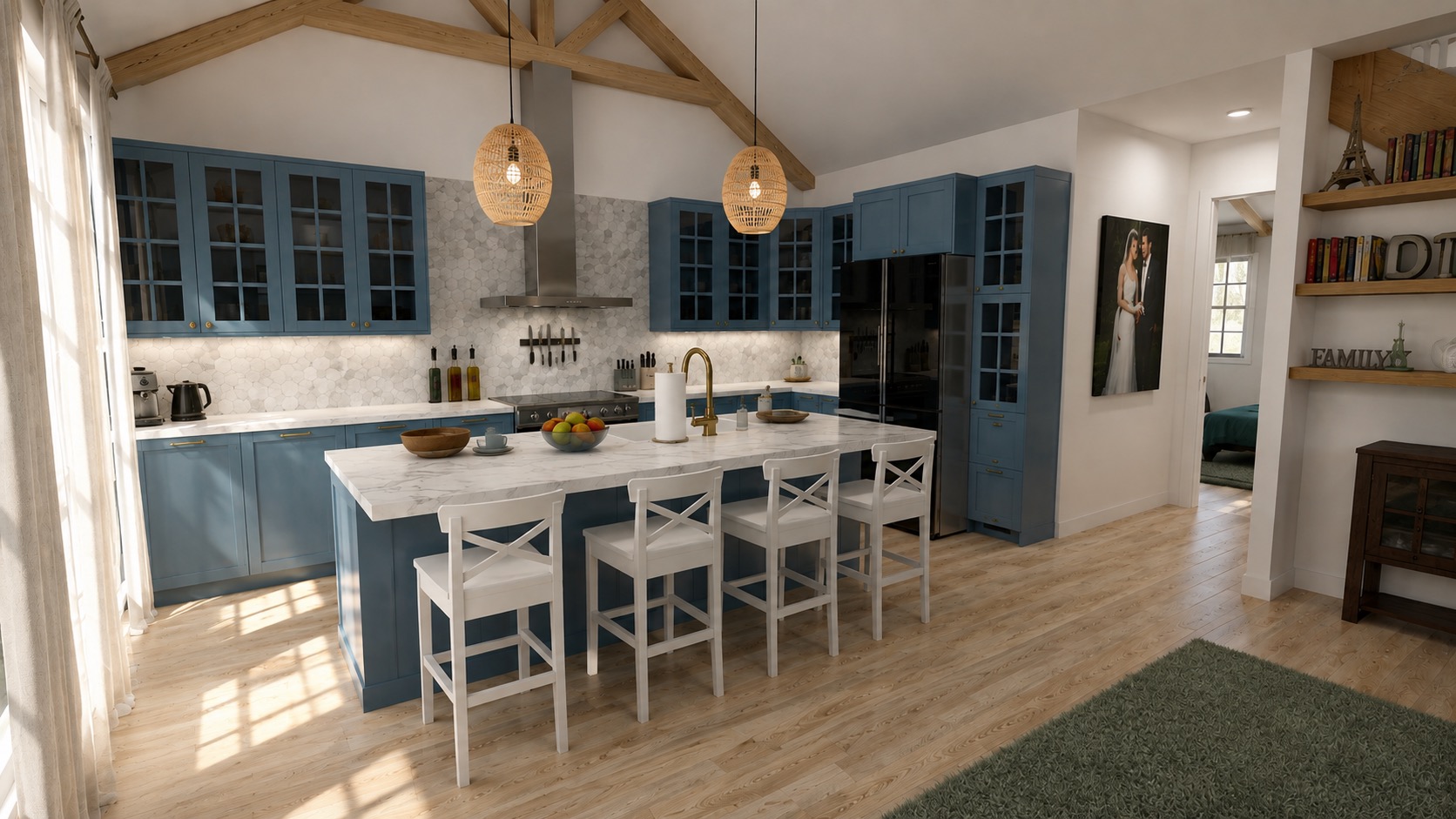 Granite Cottage Great Room Kitchen 2