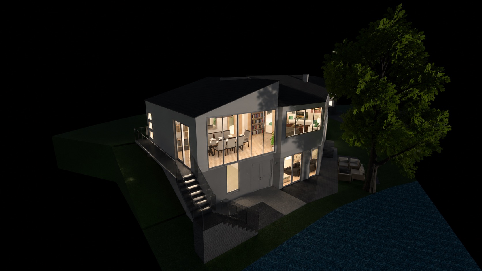 Lakeview Residence Back Yard 2