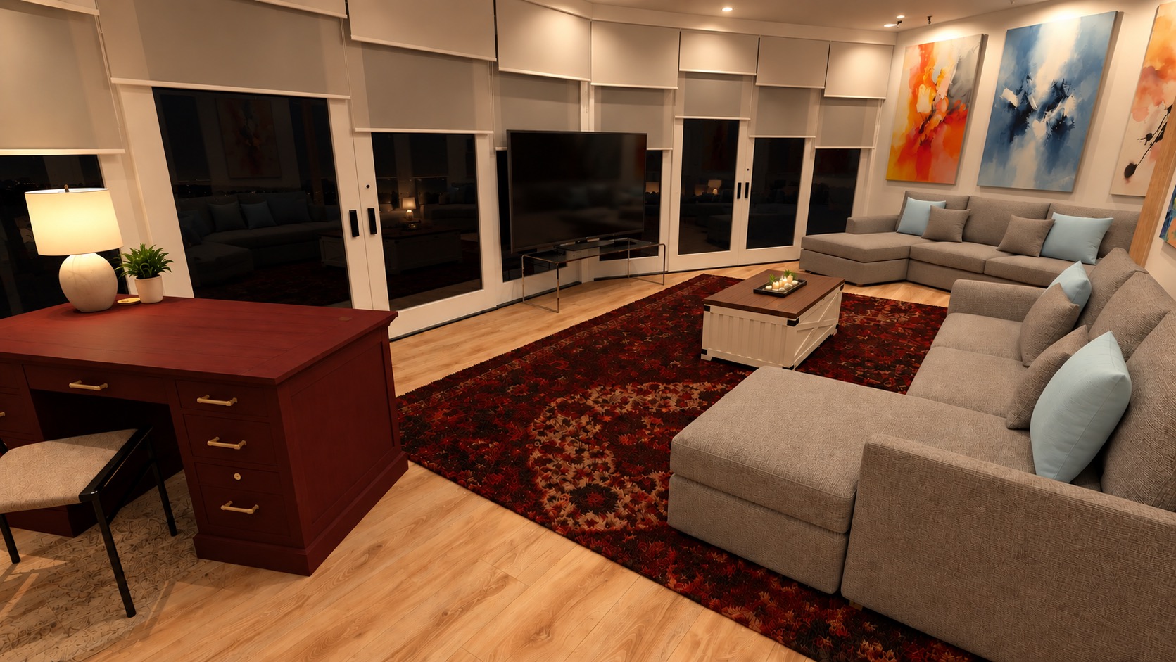 Lakeview Residence Downstairs Living Room 1