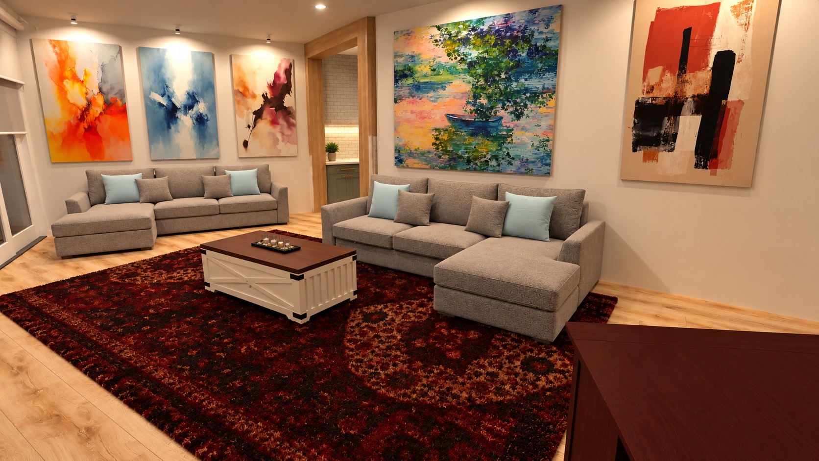 Lakeview Residence Downstairs Living Room 2