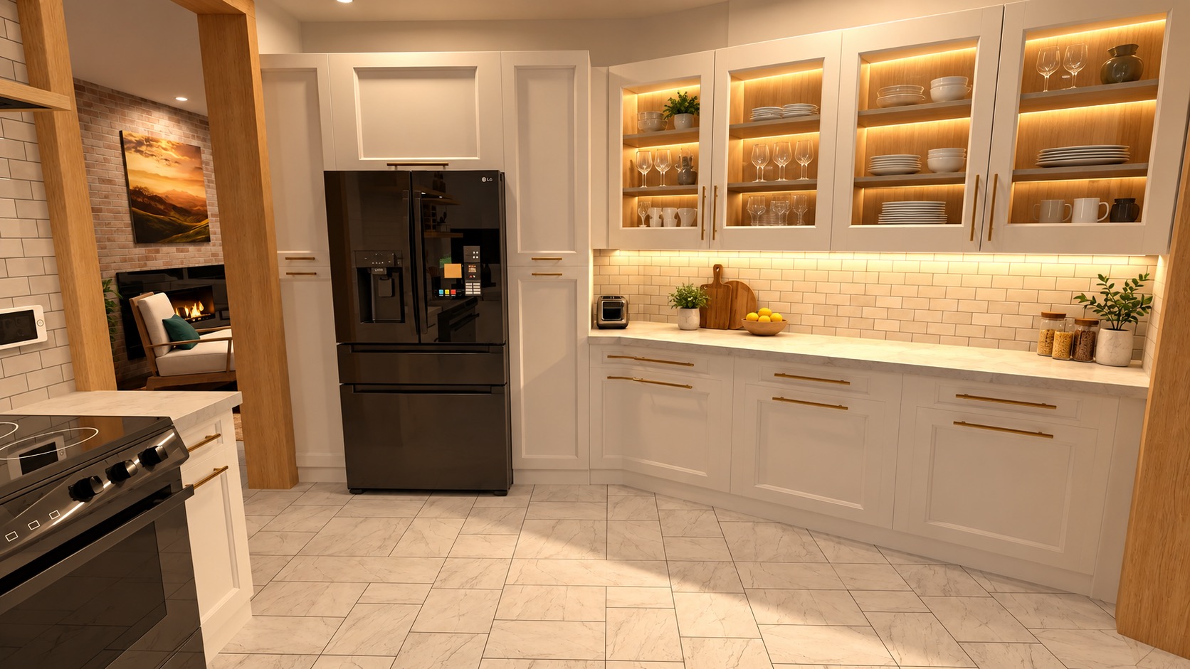 Lakeview Residence Kitchen White 1