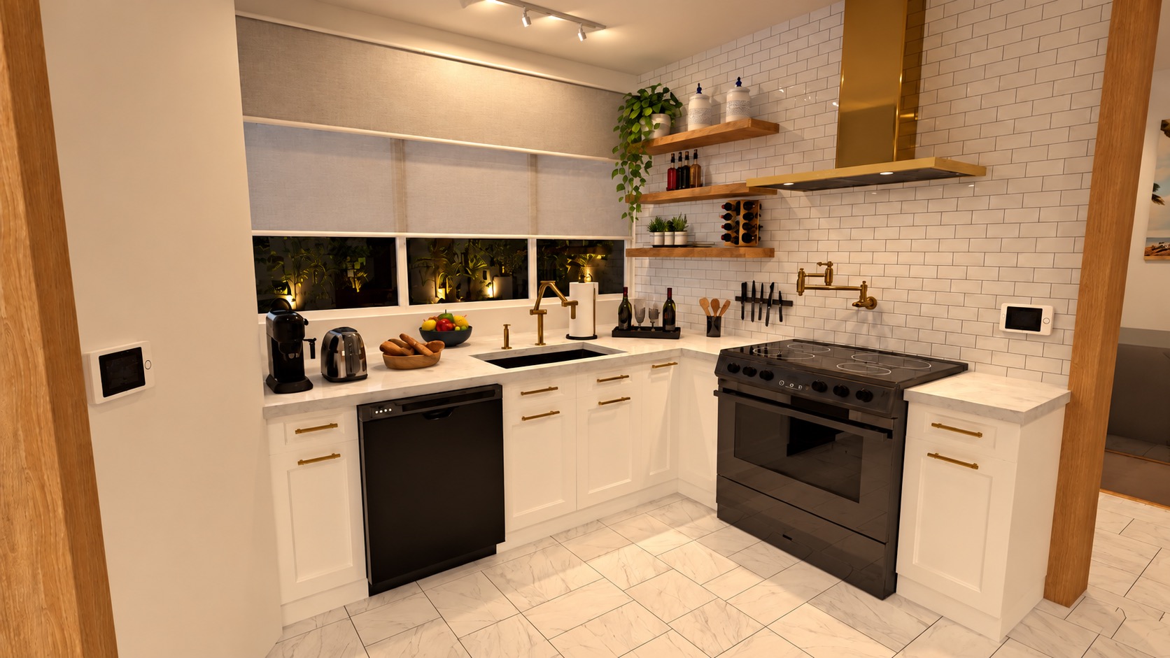 Lakeview Residence Kitchen White 2