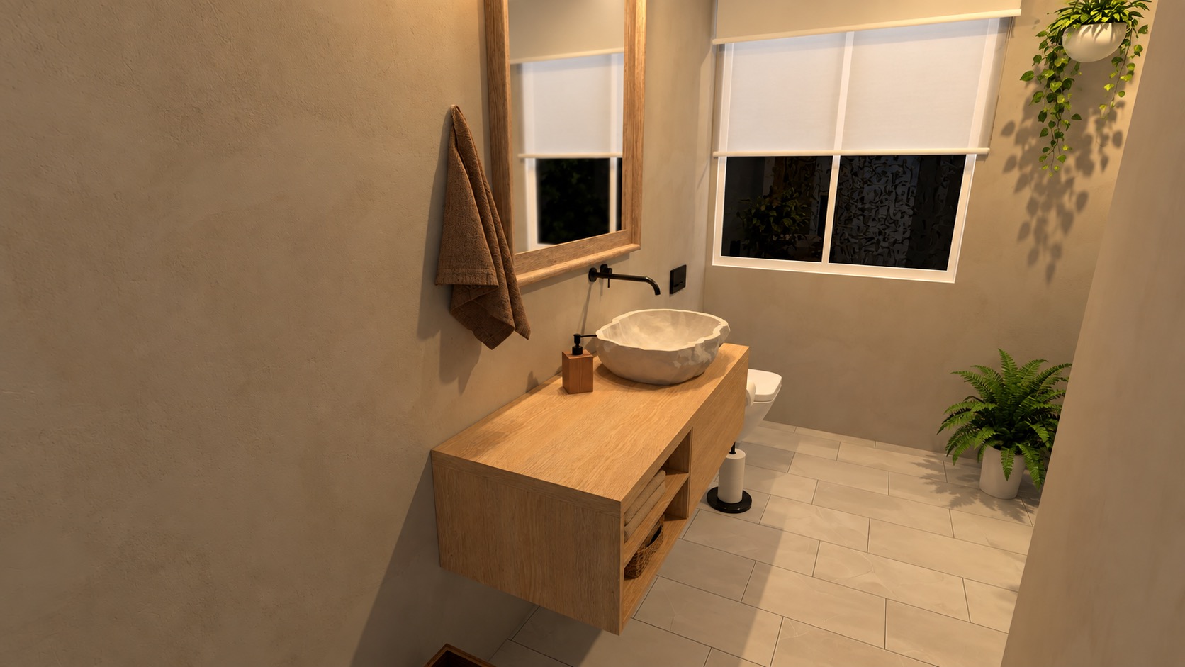Lakeview Residence Powder Room 1
