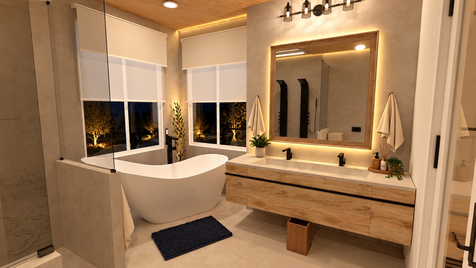 Lakeview Residence Primary Bathroom 1