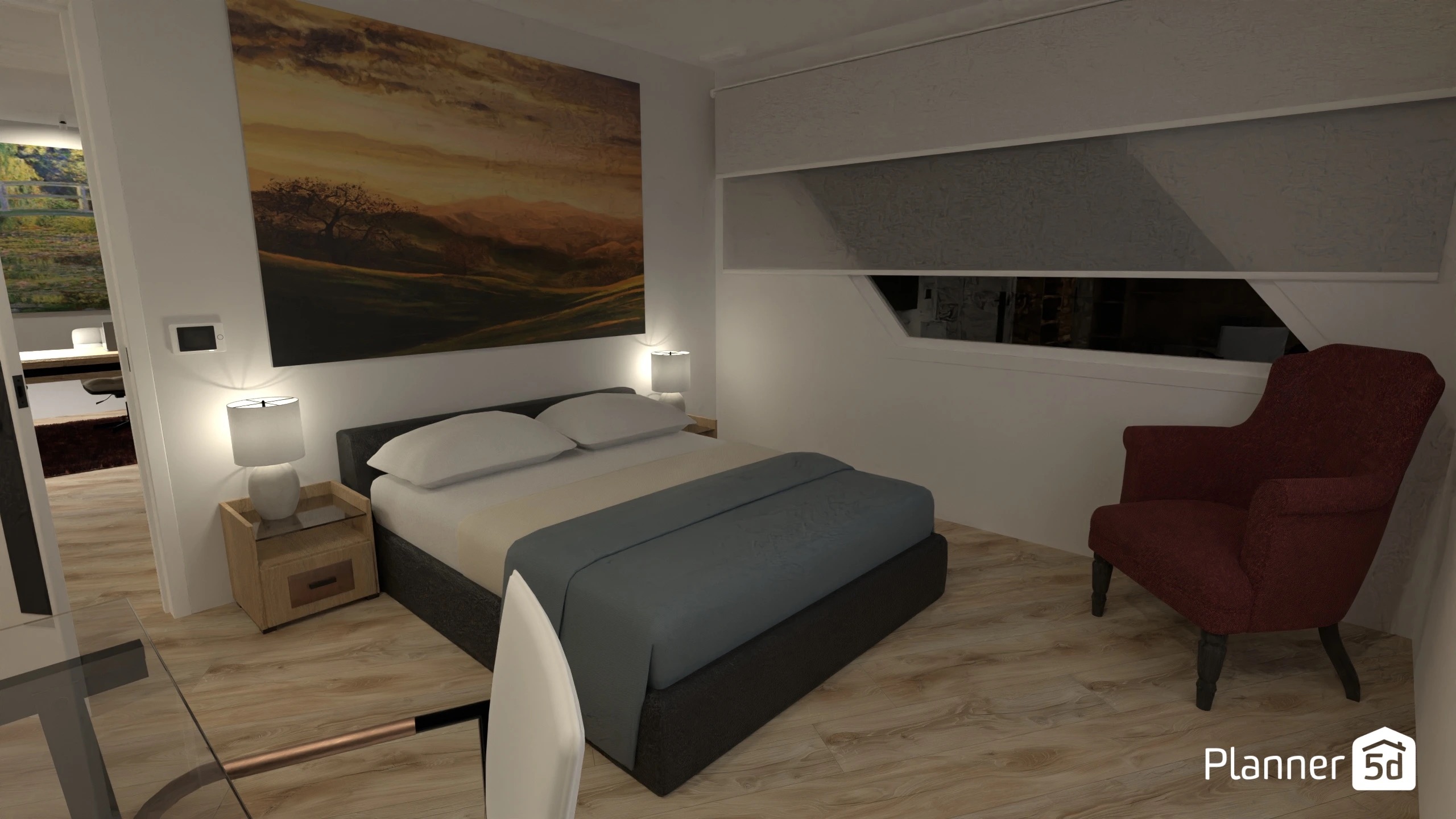 Lakeview Residence Trapazoid Bedroom 1