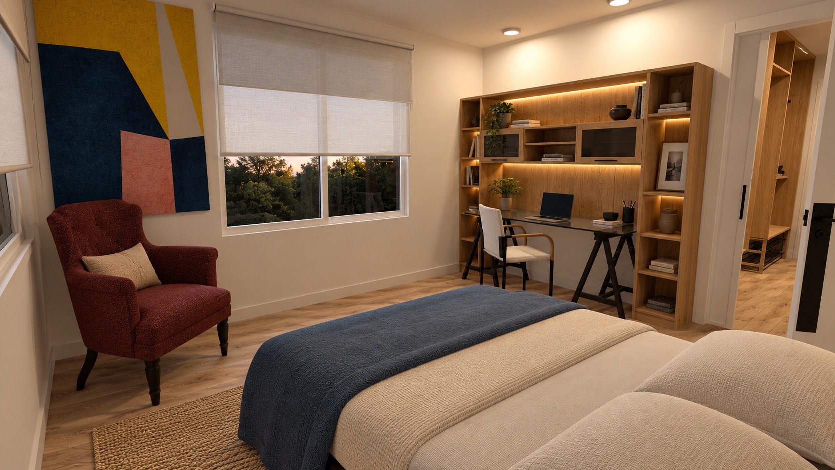 Lakeview Residence Trapazoid Bedroom 2