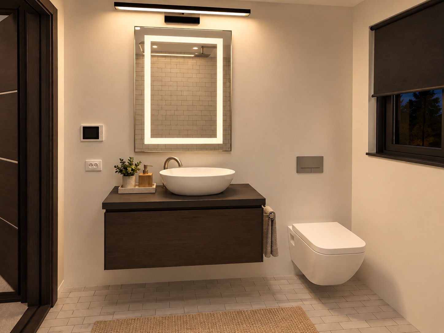 Modern Cabin Bathroom 2