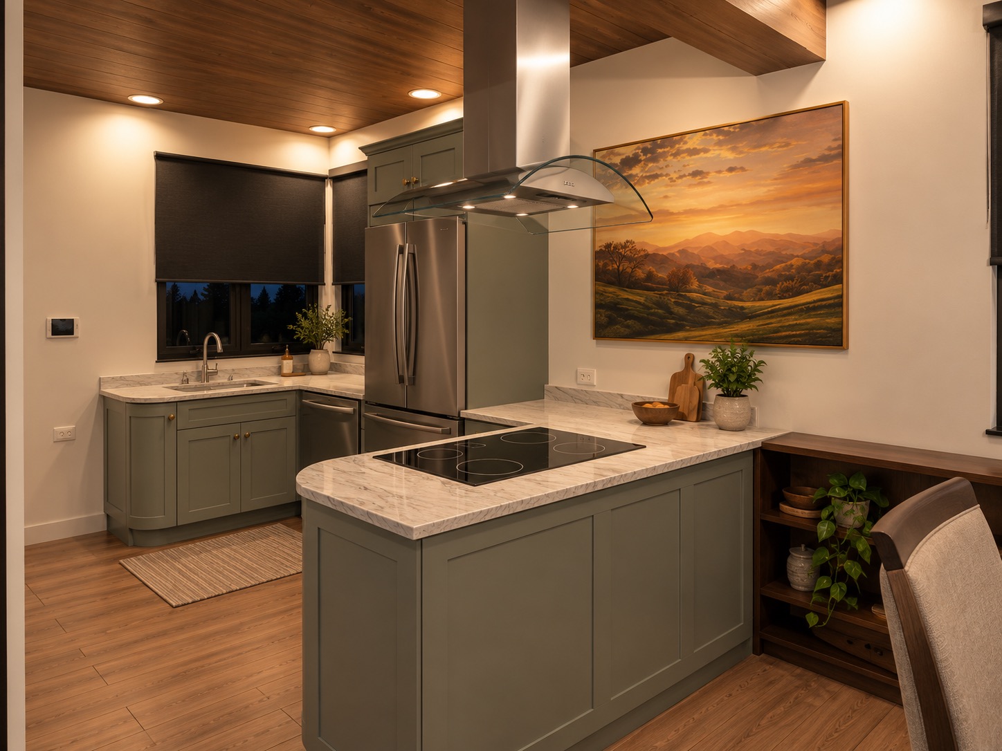 Modern Cabin Kitchen 2