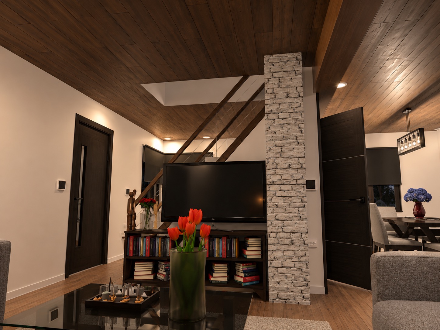 Modern Cabin Living Room 2