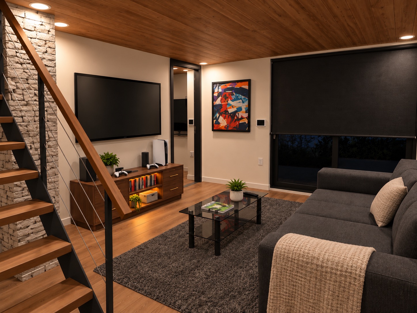 Modern Cabin Rec Room 1