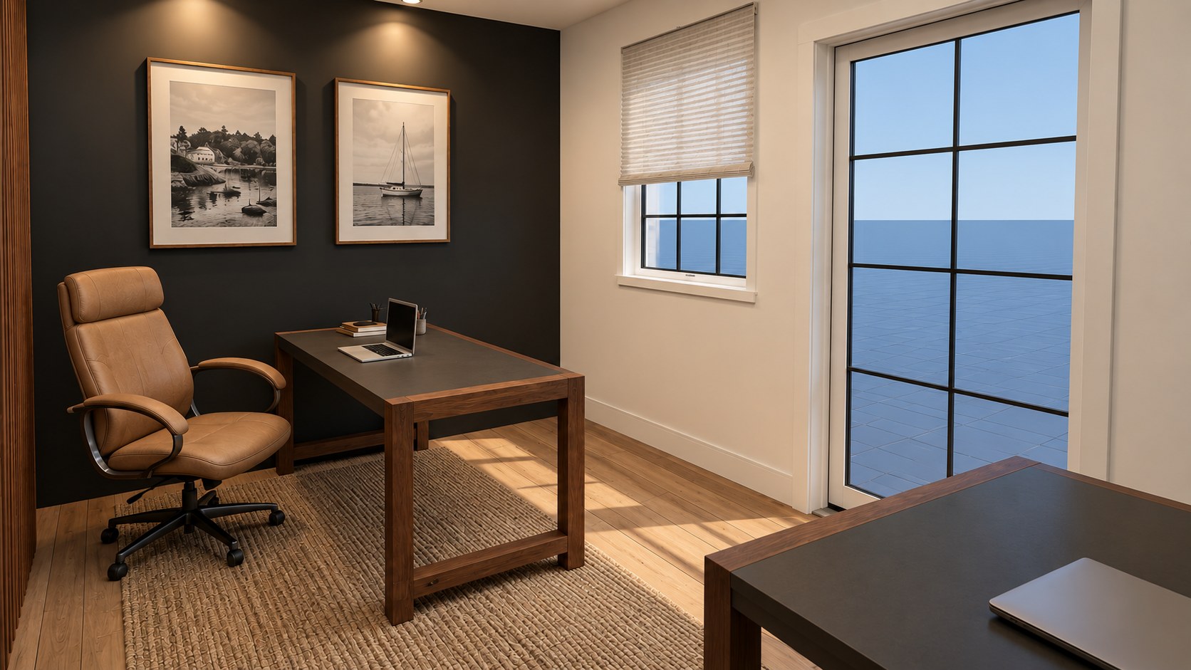 A&I Office desk rendering two