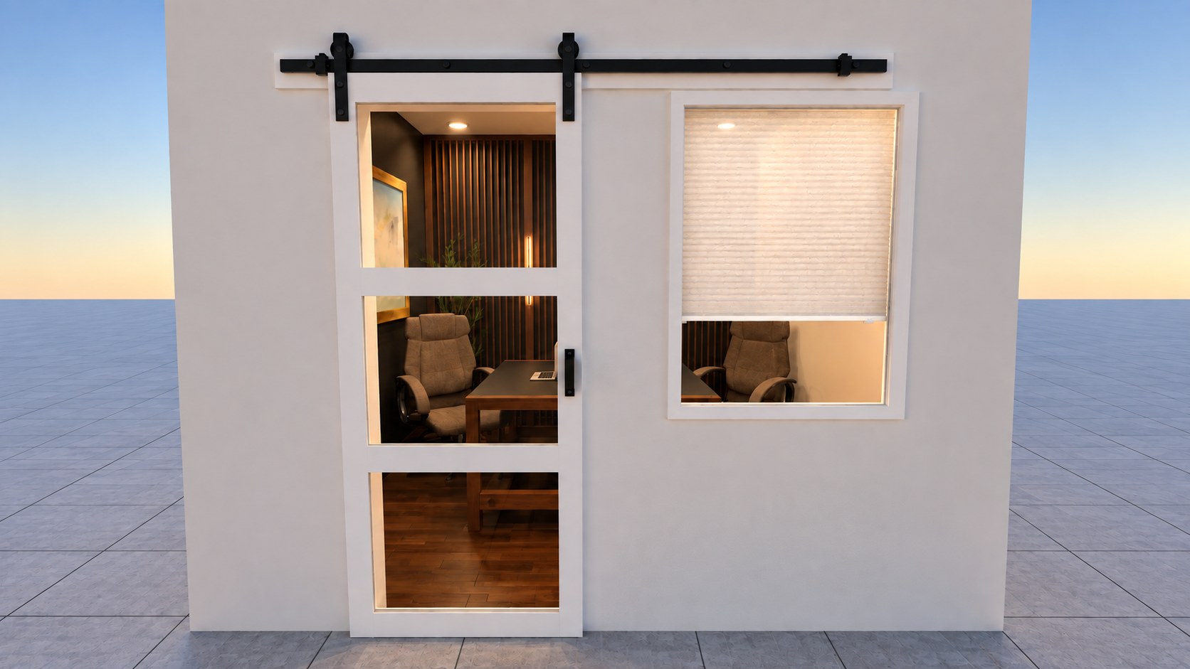A&I Office bright exterior rendering